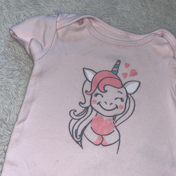 (3 for $10) rococo unicorn bodysuit 🦄 - Picture 2 of 3